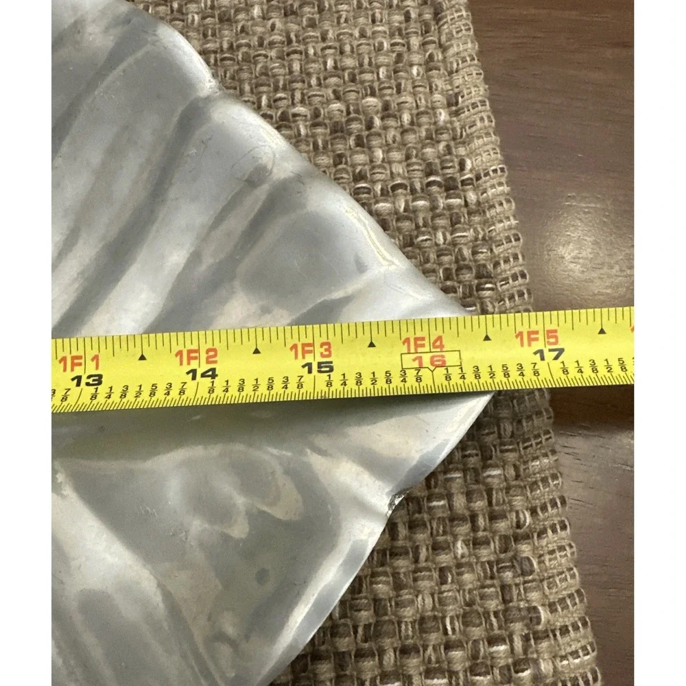 Leaf Shape Serving Tray Chip & Dip‎ Platter Decorative Aluminum Metal 2 Piece